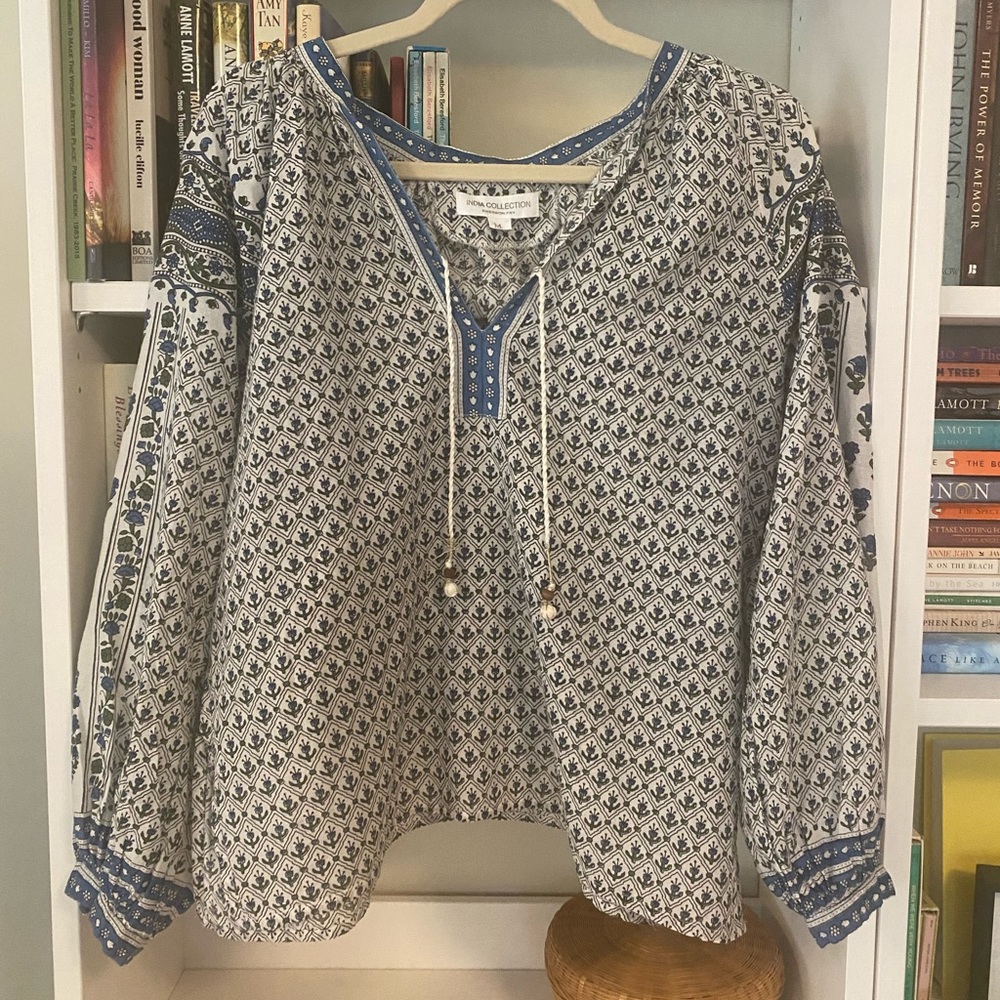 Emerson Fry Heritage shirt in Indigo. Size M
